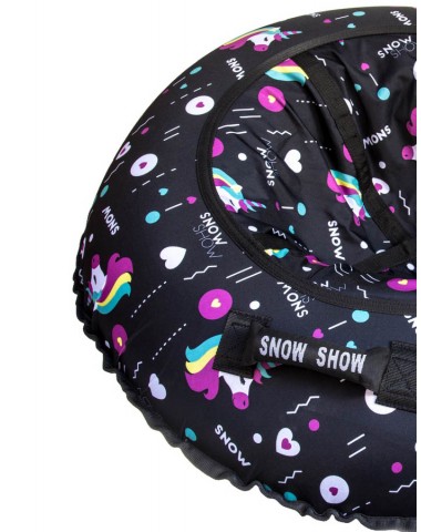 Тюбинг Snow Show unicorn black 120