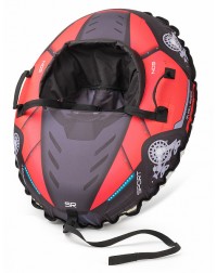 Надувные санки-тюбинг с сиденьем и ремнями Small Rider Asteroid Cosmos (красный)