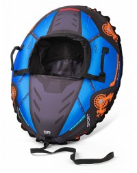 Надувные санки-тюбинг с сиденьем и ремнями Small Rider Asteroid Cosmos (синий)