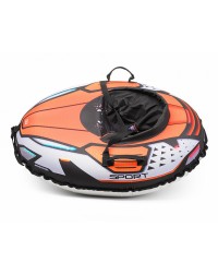 Надувные санки-тюбинг с сиденьем и ремнями Small Rider Asteroid Sport (оранжевый)