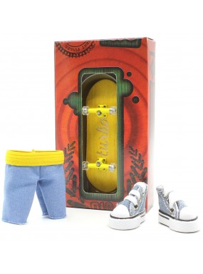 Фингерборд Турбо П10 Гравировка желтый + КЕДЫ + ШОРТЫ Фингерборд Турбо П10 Гравировка желтый + КЕДЫ + ШОРТЫ