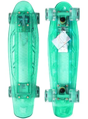 Миникруизер TRANSPARENT 22 LIGHT светящийся прозрачный аква Миникруизер TRANSPARENT 22 LIGHT светящийся прозрачный аква