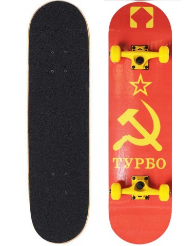Cкейтборд в сборе  Turbo СССР 8 Трюковый для детей / подростков