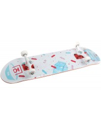 Скейтборд в сборе ЮНИОН FLAKES WHITE 32 X 8 (20.3 СМ)