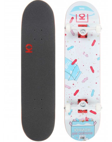 Скейтборд в сборе ЮНИОН FLAKES WHITE 32 X 8 (20.3 СМ) Трюковый для детей / подростков Скейтборд в сборе ЮНИОН FLAKES WHITE 32 X 8 (20.3 СМ) Трюковый для детей / подростков
