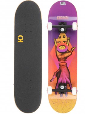Скейтборд в сборе ЮНИОН HANDS PURPLE/ORANGE 31.725 X 8 (20.3 СМ)