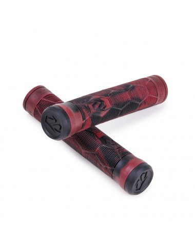 Грипсы FUZION GRIPS (PAIR) BLACK / RED SWIRL для трюкового / городского / детского самоката