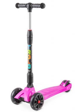 Самокат Rapid со светящимися колесами Розовый (Сиреневый) Самокат Rapid со светящимися колесами Розовый (Сиреневый)