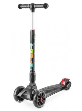 Самокат Rapid со светящимися колесами Черный Самокат Rapid со светящимися колесами Черный