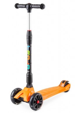 Самокат Rapid со светящимися колесами Оранжевый Самокат Rapid со светящимися колесами Оранжевый