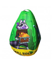 Мешок-рюкзак-подушка, спинка для тюбингов ST4, Small Rider Bags Пираты (зеленый)