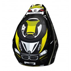 Мешок-рюкзак-подушка, спинка для тюбингов ST4, Small Rider Bags Машинки (BM желтый)