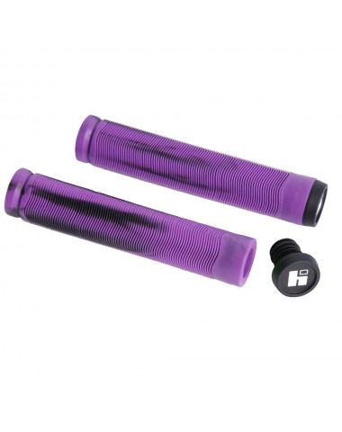 Грипсы HIPE H4 Duo, 155 мм black/violet для трюкового / городского / детского самоката