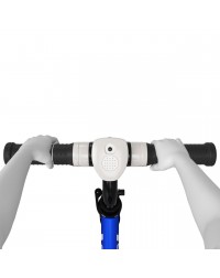 Руль со звуковыми эффектами (ревом мотора) для беговелов Roadster (серый)