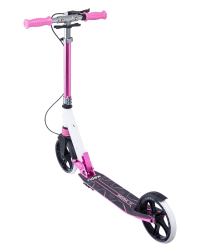 Самокат 2-колесный Sigma 200 мм, ручной тормоз, белый/розовый