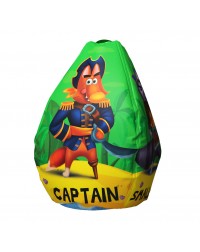 Мешок-рюкзак-подушка, спинка для тюбингов ST4, Small Rider Bags Пираты (зеленый)