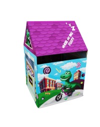 Домик-палатка с матрасиком влагостойкий с ковриком Small Rider House (гараж синий)