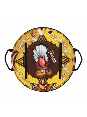 Ледянка-щит с ремнями, мягкая Small Rider Slider, 55 см (Индеец)