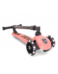 Складной трехколесный самокат со светящимися колесами Scoot&Ride Highway Kick 3 LED (персик) Складной трехколесный самокат со светящимися колесами Scoot&Ride Highway Kick 3 LED (персик)