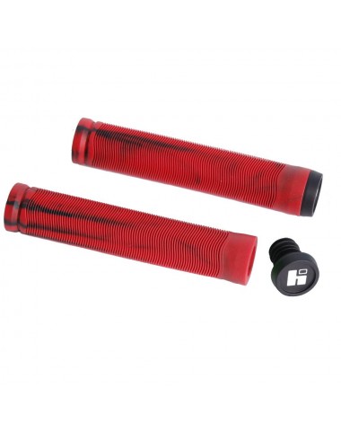 Грипсы HIPE H4 Duo, 155 мм black/red для трюкового / городского / детского самоката