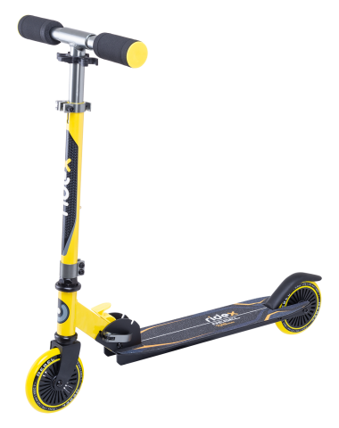 Самокат 2-колесный Rebel 125 мм, желтый/серый Самокат 2-колесный Rebel 125 мм, желтый/серый
