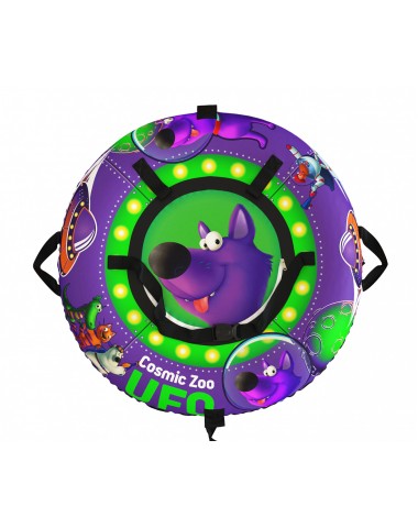  Тюбинг Small Rider Snow Tubes 4 ("UFO  100х100 см")  (фиолетовый волк)