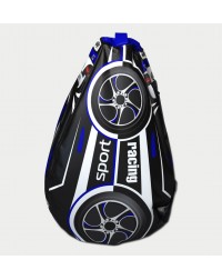 Мешок-рюкзак-подушка, спинка для тюбингов ST4, Small Rider Bags Машинки (ВМ синий)