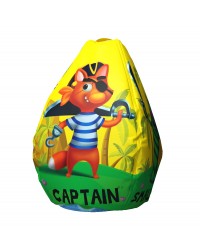 Мешок-рюкзак-подушка, спинка для тюбингов ST4, Small Rider Bags Пираты (желтый)