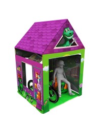 Домик-палатка с матрасиком влагостойкий с ковриком Small Rider House (гараж зеленый)