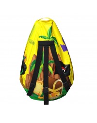 Мешок-рюкзак-подушка, спинка для тюбингов ST4, Small Rider Bags Пираты (желтый)