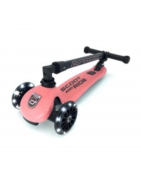 Складной трехколесный самокат со светящимися колесами Scoot&Ride Highway Kick 3 LED (персик) Складной трехколесный самокат со светящимися колесами Scoot&Ride Highway Kick 3 LED (персик)