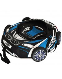 Тюбинг Small Rider Snow Tubes 4 ("Машинки XL" с колесами) (ВМ черно-голубой)