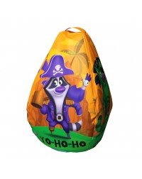 Мешок-рюкзак-подушка, спинка для тюбингов ST4, Small Rider Bags Пираты (оранжевый)