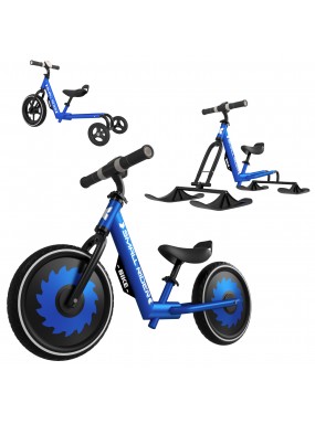 Детский беговел-снегокат трансформер 3 в 1 Small Rider Roadster X Plus Combo (синий)