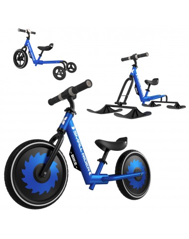 Детский беговел-снегокат трансформер 3 в 1 Small Rider Roadster X Plus Combo (синий)