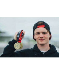 Фирменная дека райдера MGP Jordan Clark для трюковых самокатов Madd Gear (синий)