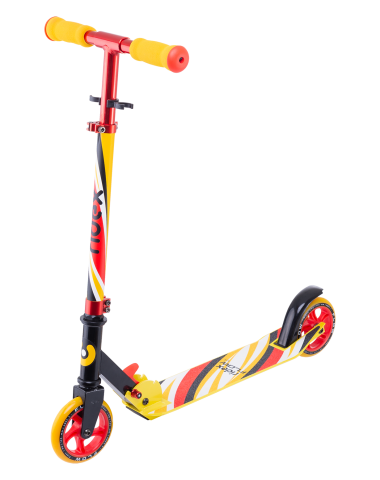 Самокат 2-колесный Flow 125 мм, красный/желтый Самокат 2-колесный Flow 125 мм, красный/желтый