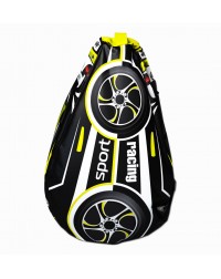 Мешок-рюкзак-подушка, спинка для тюбингов ST4, Small Rider Bags Машинки (BM желтый)