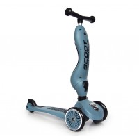 Детский трехколесный самокат с сиденьем Scoot&Ride HighwayKick 1 (Seat) (могучий титан)