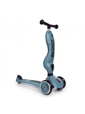 Детский трехколесный самокат с сиденьем Scoot&Ride HighwayKick 1 (Seat) (могучий титан)