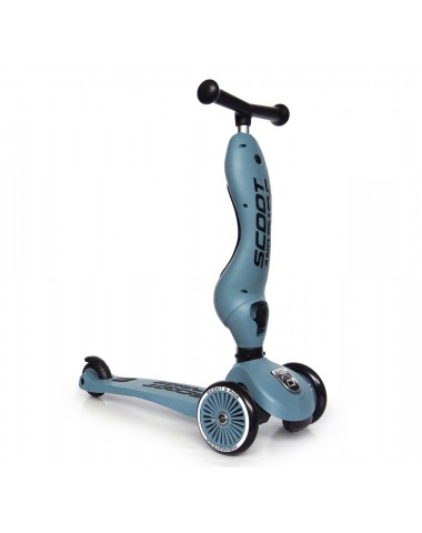 Детский трехколесный самокат с сиденьем Scoot&Ride HighwayKick 1 (Seat) (могучий титан)