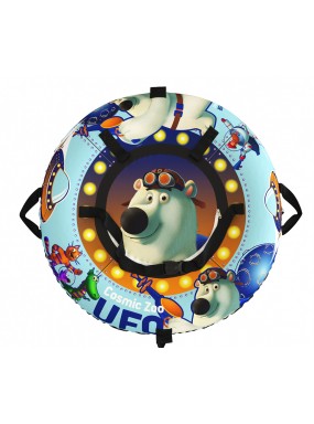 20' Тюбинг Small Rider Snow Tubes 4 ("UFO  100х100 см")  (синий медвежонок)