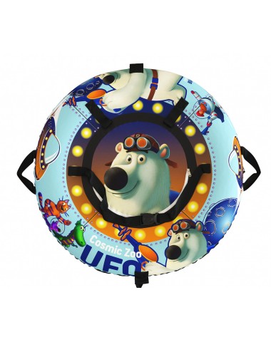  Тюбинг Small Rider Snow Tubes 4 ("UFO  100х100 см")  (синий медвежонок)