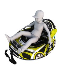 Мешок-рюкзак-подушка, спинка для тюбингов ST4, Small Rider Bags Машинки (BM желтый)