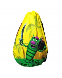 Мешок-рюкзак-подушка, спинка для тюбингов ST4, Small Rider Bags Пираты (желтый)