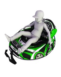 Мешок-рюкзак-подушка, спинка для тюбингов ST4, Small Rider Bags Машинки (BM зеленый)