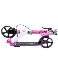 Самокат 2-колесный Sigma 200 мм, ручной тормоз, белый/розовый