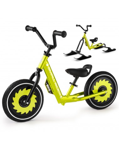 Беговел-снегокат с лыжами и колесами Small Rider Roadster - X Combo (зеленый)