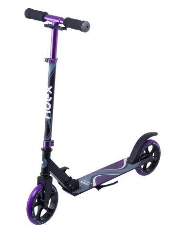 Самокат 2-колесный Liquid 180 мм, черный/фиолетовый Самокат 2-колесный Liquid 180 мм, черный/фиолетовый