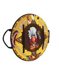 Ледянка-щит с ремнями, мягкая Small Rider Slider, 55 см (Индеец)